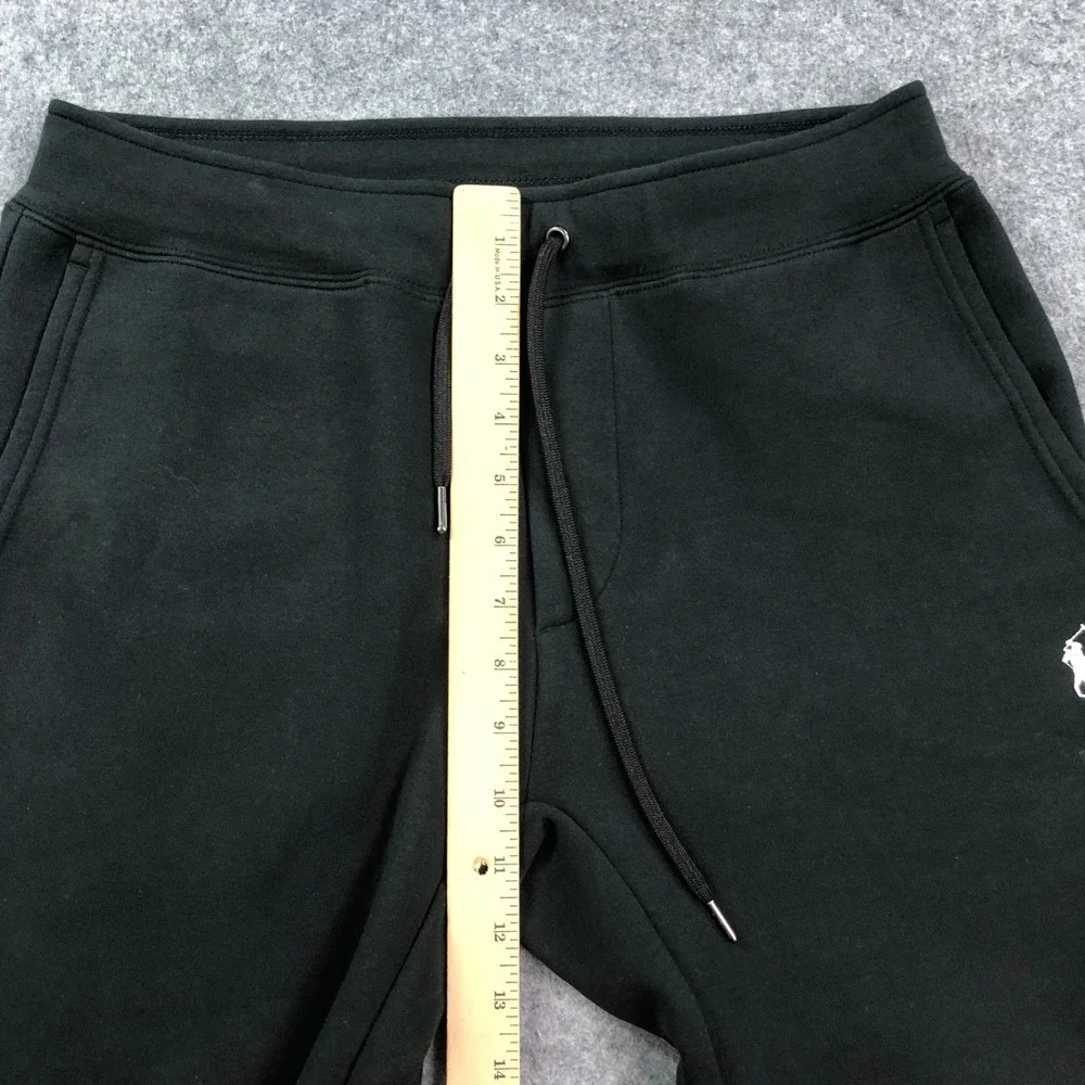 Polo Ralph Lauren Mens Jogger Sweatpants Small Black Drawstring Gym Classic